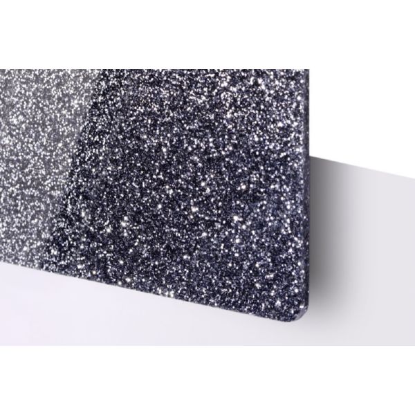 Plancha de metacrilato glitter PLATA